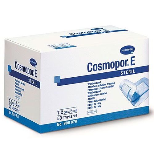 Пластырь с адсорбирующей подушечкой Cosmopor® E 5см х 7,2см