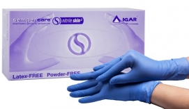 Перчатки смотровые нитриловые Sempercare Nitrile нестерильные неопудренные M